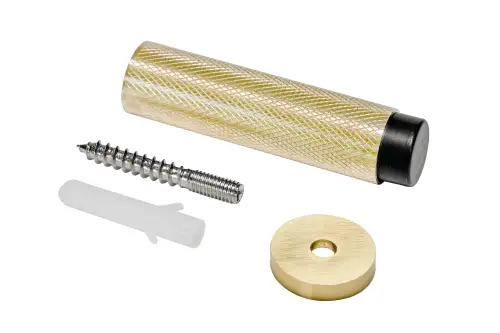 Click Here To Enlarge This Photo Of Eclipse 63744 76mm Knurled Door Stop - Satin Brass