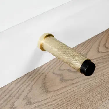 Click Here To Enlarge This Photo Of Eclipse 63744 76mm Knurled Door Stop - Satin Brass