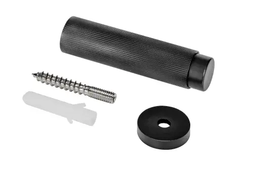 Click Here To Enlarge This Photo Of Eclipse 63751 76mm Linear Knurled Door Stop - Matt Black