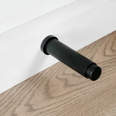 Click Here To Enlarge This Photo Of Eclipse 63751 76mm Linear Knurled Door Stop - Matt Black