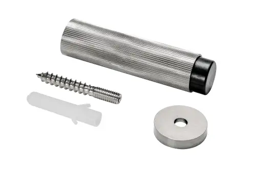 Click Here To Enlarge This Photo Of Eclipse 63752 76mm Linear Knurled Door Stop - Satin Stainless Steel