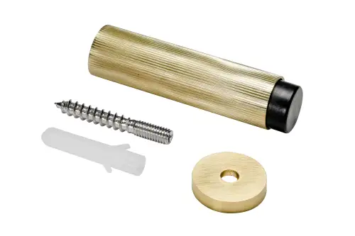 Click Here To Enlarge This Photo Of Eclipse 63754 76mm Linear Knurled Door Stop - Satin Brass
