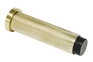 Eclipse 63754 76mm Linear Knurled Door Stop - Satin Brass