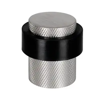 Eclipse 63762 30mm Knurled Floor Door Stop - Satin Stainless Steel