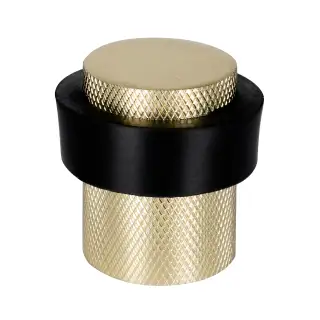 Eclipse 63764 30mm Knurled Floor Door Stop - Satin Brass
