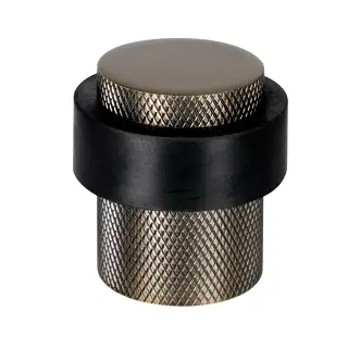 Eclipse 63765 30mm Knurled Floor Door Stop - Matt Antique Brass
