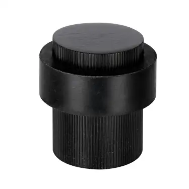 Click Here To Enlarge This Photo Of Eclipse 63771 30mm Linear Knurled Floor Door Stop - Matt Black