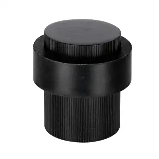 Eclipse 63771 30mm Linear Knurled Floor Door Stop - Matt Black