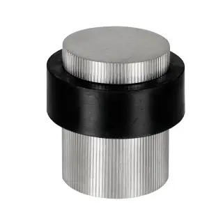 Eclipse 63772 30mm Linear Knurled Floor Door Stop - Satin Stainless Steel