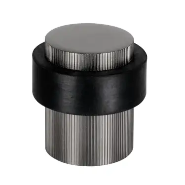 Click Here To Enlarge This Photo Of Eclipse 63776 30mm Linear Knurled Floor Door Stop - Dark Bronze