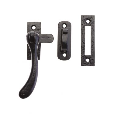 Click Here To Enlarge This Photo Of FF81 - Zoo Hardware Foxcote Foundries Bulb End Casement Fastener - Black Antique