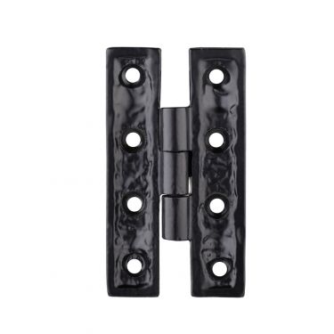 Click Here To Enlarge This Photo Of FF88 - Zoo Hardware Foxcote Foundries H' Hinge 83mm x 45mm (Single) Black Antique