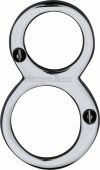 C1560 8-PC Heritage Brass Numeral 8 Face Fix 76mm (3") Polished Chrome Finish