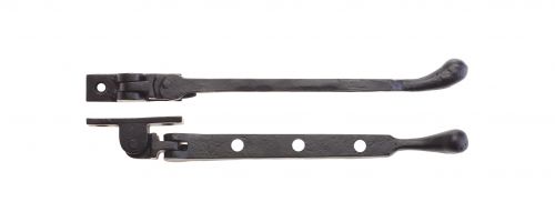 Click Here To Enlarge This Photo Of FF91A - Zoo Hardware Foxcote Foundries Bulb End Casement Stay - 8" Black Antique