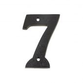 FFN07 - Zoo Hardware Foxcote Foundries 102mm Numeral - No. 7 - Black Antique