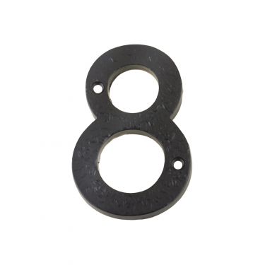 Click Here To Enlarge This Photo Of FFN08 - Zoo Hardware Foxcote Foundries 102mm Numeral - No. 8 - Black Antique