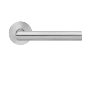 E900 0S 71 - Karcher Design Slim Style E900 Round Rose Lever Set - Satin Stainless Steel