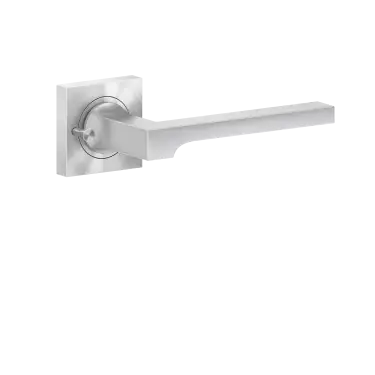 Click Here To Enlarge This Photo Of ER57Q S9 71 - Karcher Design Soho Square 3-Piece Rose KD Comfort Privacy Lever Set - Satin Stainless Steel &lpar;Sprung&rpar;