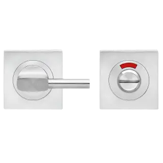 EZ1344 BAD 71 - Karcher Design Square 3-Piece Rose Disabled Turn & Release with Indicator Set - Satin Stainless Steel