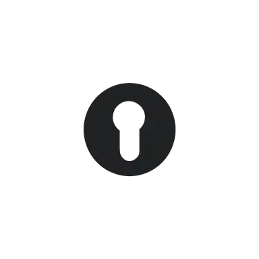 Click Here To Enlarge This Photo Of EZ195 PZ 83 - Karcher Design Round Plan Design &lpar;Magnetic Rose&rpar; Euro Profile Escutcheon - Cosmos Black