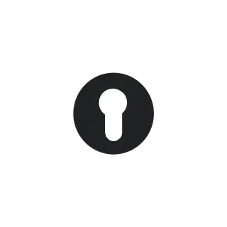 EZ195 PZ 83 - Karcher Design Round Plan Design &lpar;Magnetic Rose&rpar; Euro Profile Escutcheon - Cosmos Black