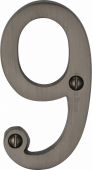 C1560 9-MB Heritage Brass Numeral 9 Face Fix 76mm (3") Matt Bronze Finish