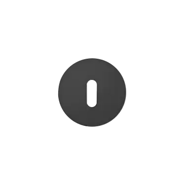 Click Here To Enlarge This Photo Of EZ180 BB 83 - Karcher Design Round Plan Design Rose Standard Keyhole Escutcheons - Cosmos Black