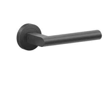 Click Here To Enlarge This Photo Of ER45 0S 83 - Karcher Design Madeira Round 3-Piece Rose Lever Set - Cosmos Black &lpar;Sprung&rpar;