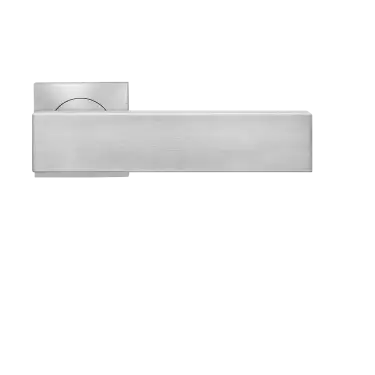 Click Here To Enlarge This Photo Of ER52Q 0S 71 - Karcher Design Milano Square 3-Piece Rose Lever Set - Satin Stainless Steel &lpar;Sprung&rpar;