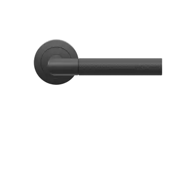 Click Here To Enlarge This Photo Of ER60 0S 83 - Karcher Design Studio One Round 3-Piece Rose Lever Set - Cosmos Black &lpar;Sprung&rpar;