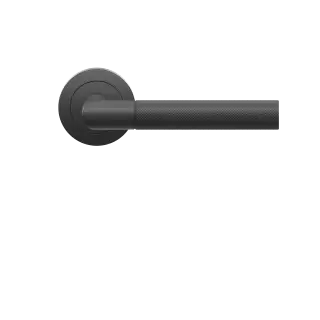ER60 0S 83 - Karcher Design Studio One Round 3-Piece Rose Lever Set - Cosmos Black &lpar;Sprung&rpar;