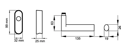 Click Here To Enlarge This Photo Of EF454 EAR 83 - Karcher Design Madeira Window Espag Handle Lockable with Key - Cosmos Black