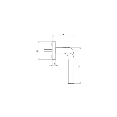 Click Here To Enlarge This Photo Of EF874R 71 - Karcher Design Las Vegas Window Espag Handle &lpar;Turn Before Tilt&rpar; - Satin Stainless Steel