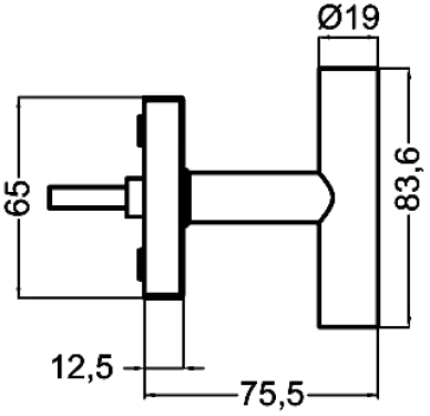 Click Here To Enlarge This Photo Of EFT284 83 - Karcher Design Rhodos Window Espag Handle &lpar;Turn Before Tilt&rpar; - Cosmos Black