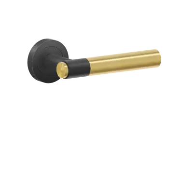 Click Here To Enlarge This Photo Of ER90A2 0S 83 - Karcher Design Studio Series Round Rose Lever Set - Cosmos Black &lpar;Sprung&rpar;
