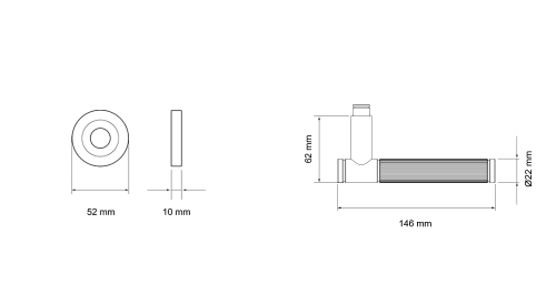 Click Here To Enlarge This Photo Of ER90C1 0S 71 - Karcher Design Studio Series Round Rose Lever Set - Satin Stainless Steel &lpar;Sprung&rpar;