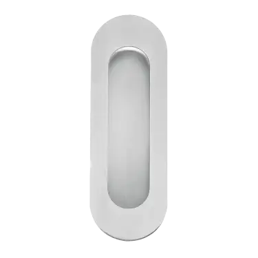 Click Here To Enlarge This Photo Of EZ1602 71 - Karcher Design Oval Flush Pull Handle 120mm &lpar;Concealed  Fix&rpar; - Satin Stainless Steel