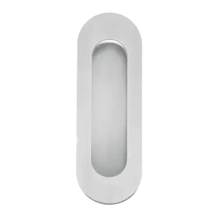EZ1602 71 - Karcher Design Oval Flush Pull Handle 120mm &lpar;Concealed  Fix&rpar; - Satin Stainless Steel