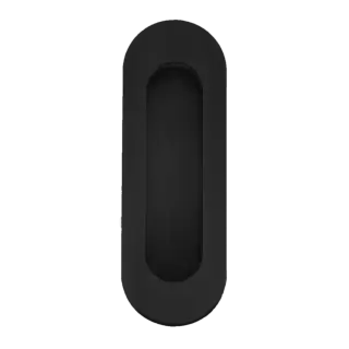 EZ1602 83 - Karcher Design Oval Flush Pull Handle 120mm &lpar;Concealed Fix&rpar; - Cosmos Black
