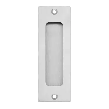 Click Here To Enlarge This Photo Of EZ1703Q 71 - Karcher Design Rectangular Flush Pull Handle 120mm &lpar;Face Fix&rpar; - Satin Stainless Steel