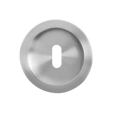 Click Here To Enlarge This Photo Of EZ1704 BB 71 - Karcher Design Round Standard Keyhole Flush Pull &lpar;Concealed Fix&rpar; - Satin Stainless Steel