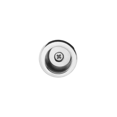 Click Here To Enlarge This Photo Of EZ1705 72 - Karcher Design Round Pocket Door Finger Pull 29mm &lpar;Face Fix&rpar; - Polished Stainless Steel