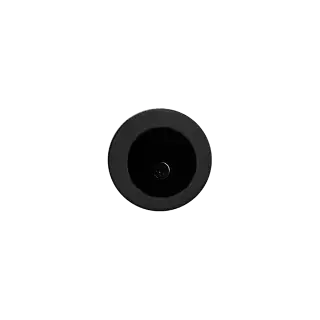 EZ1705 83 - Karcher Design Round Pocket Door Finger Pull 29mm &lpar;Face Fix&rpar; - Cosmos Black