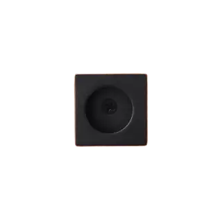 EZ1705Q 81 - Karcher Design Square Pocket Door Finger Pull 29mm &lpar;Face Fix&rpar; - Oil Rubbed Bronze