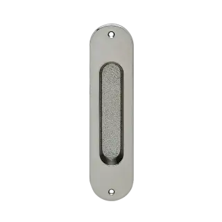 Z1702 60 - Karcher Design Oval Flush Pull Handle 153mm &lpar;Face Fix&rpar; - Satin Nickel