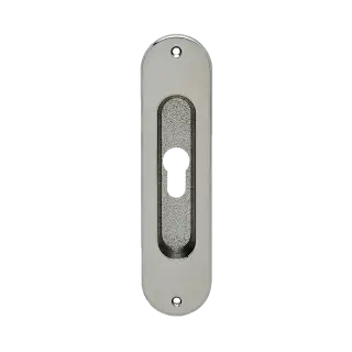Z1702 PZ 60 - Karcher Design Oval Euro Profile Flush Pull 153mm &lpar;Face Fix&rpar; - Satin Nickel