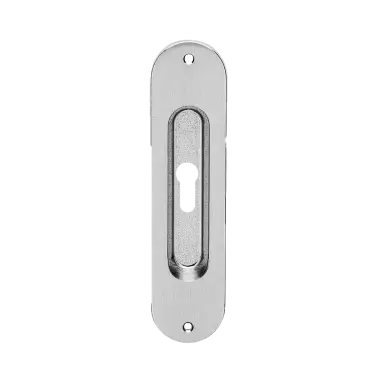 Click Here To Enlarge This Photo Of Z1702 PZ 55 - Karcher Design Oval Euro Profile Flush Pull 153mm &lpar;Face Fix&rpar; - Satin Chrome