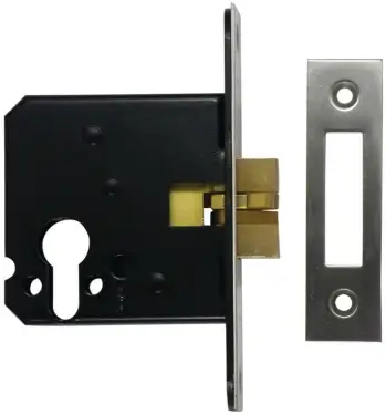 Click Here To Enlarge This Photo Of Imperial Locks G7006 Euro Profile Sliding Mortice Clawbolt 76mm &lpar;57mm Backset&rpar; - Satin Chrome