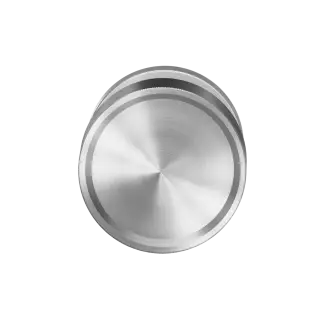 ERK590K 0S 71 - Karcher Design Studio Series Diamond Touch Disc Mortice Knob - Satin Stainless Steel