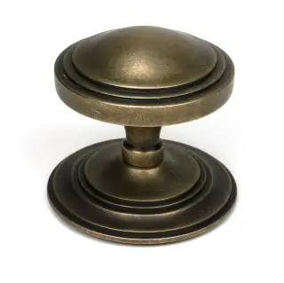 52160 From The Anvil Burnished Brass Art Deco Centre Door Knob